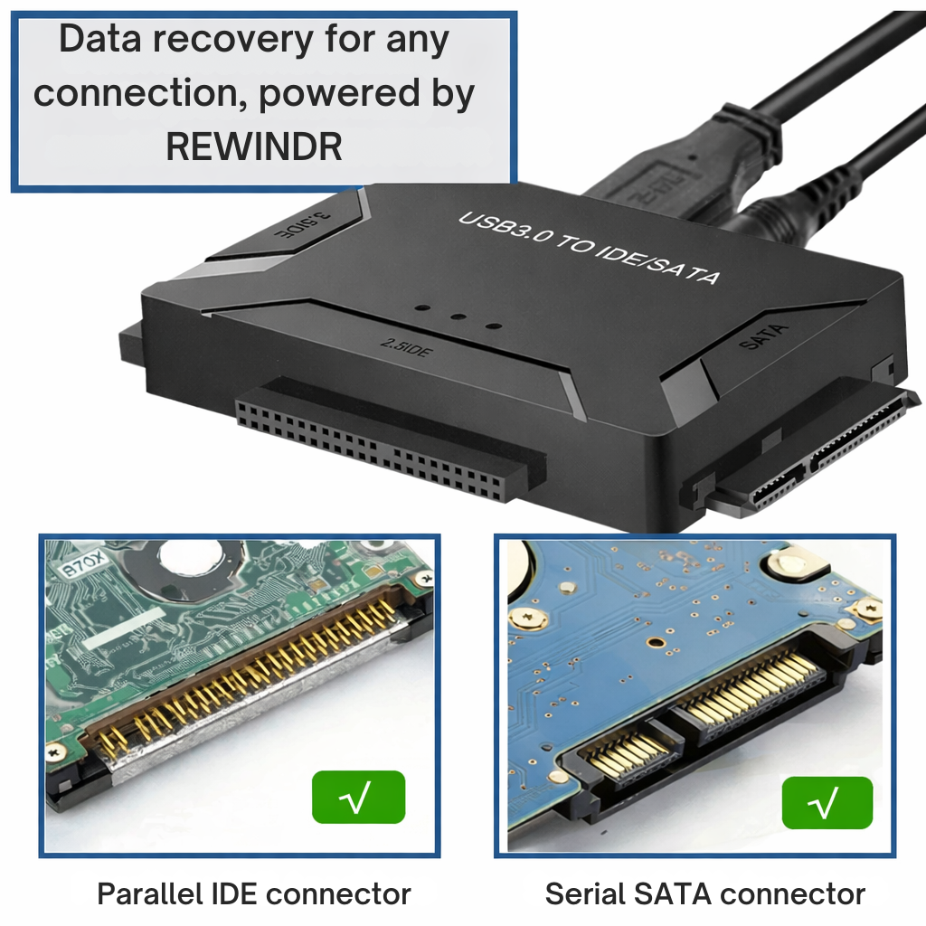 USB Hard Drive Adapter | SATA and IDE Connection | Fast Data Access