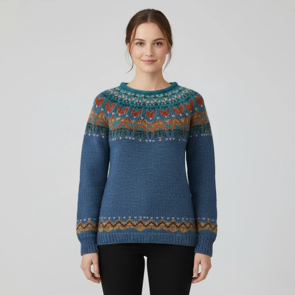 Women's Cozy and Fashionable Knit Sweater for Daily Wear