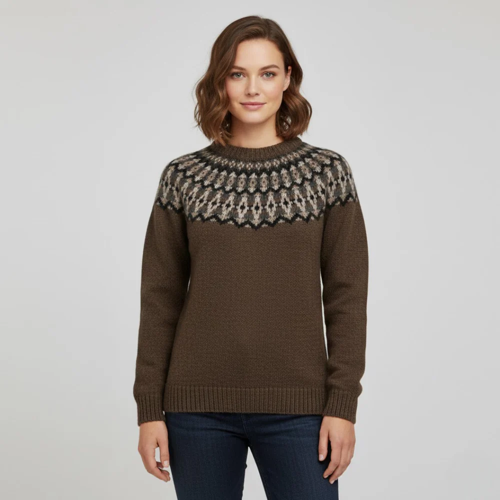 Women's Cozy and Fashionable Knit Sweater for Daily Wear