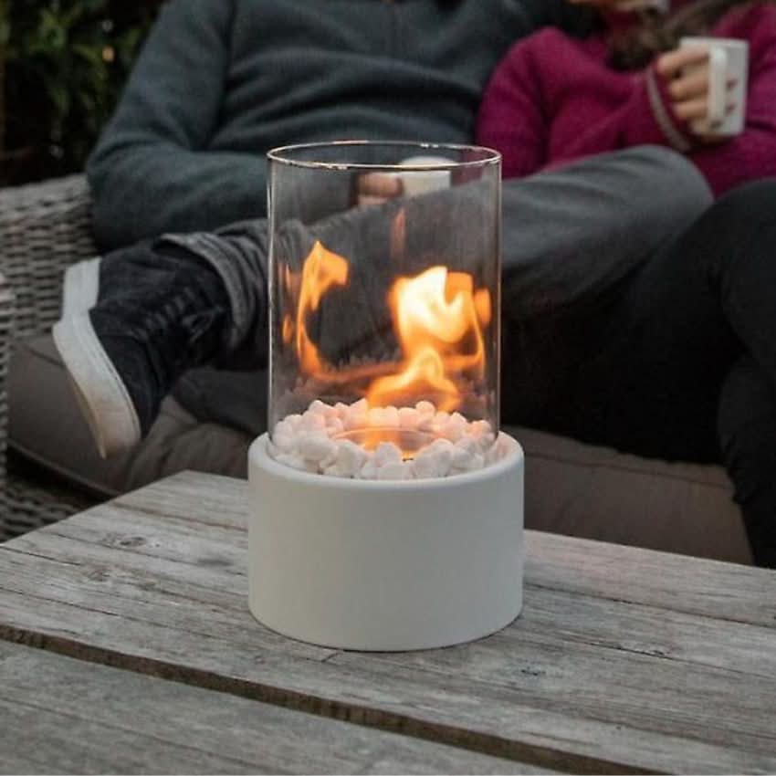 Bioethanol Tabletop Fireplace – Modern Smoke-Free Ambient Flame Design