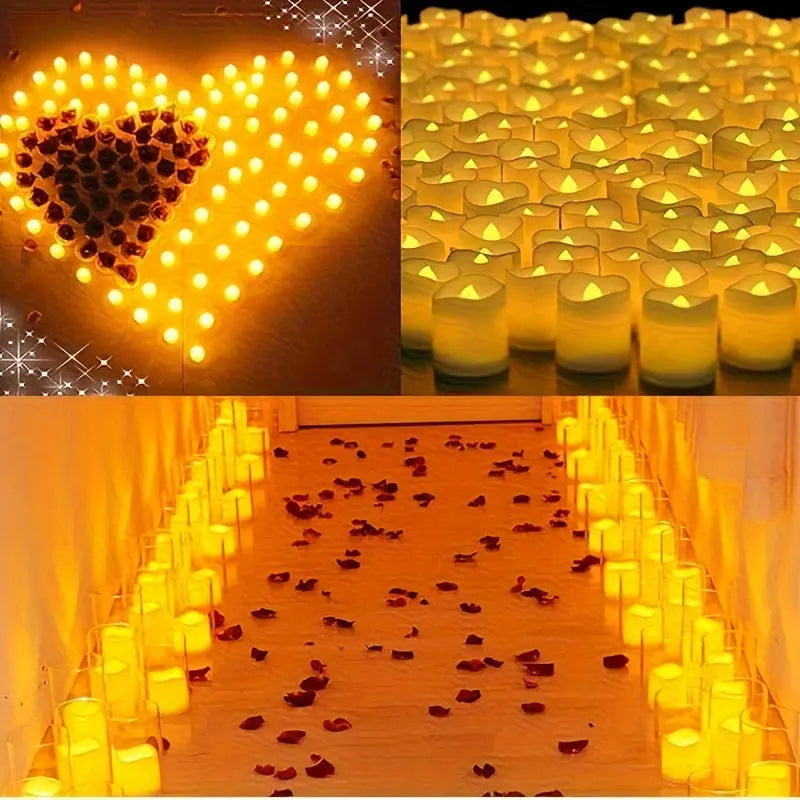 Battery Operated LED Candles – Flameless Tea Light Set