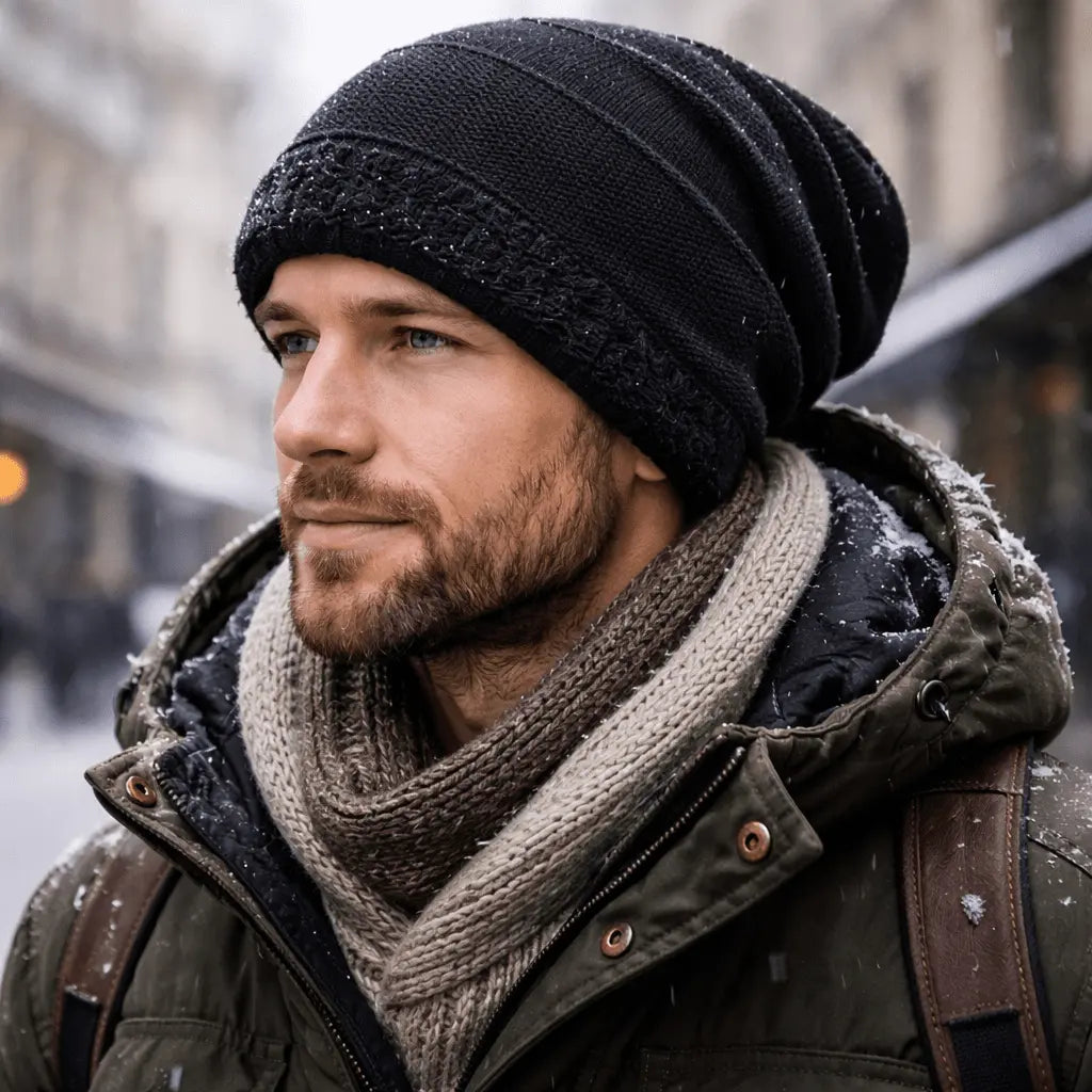 Winter Beanie with Fleece Lining – Available in Five Colors