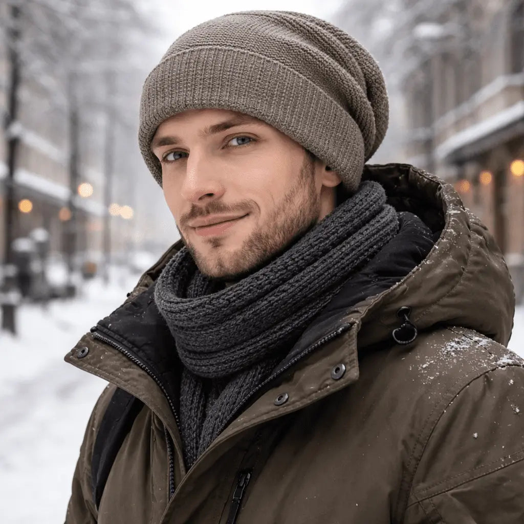Winter Beanie with Fleece Lining – Available in Five Colors