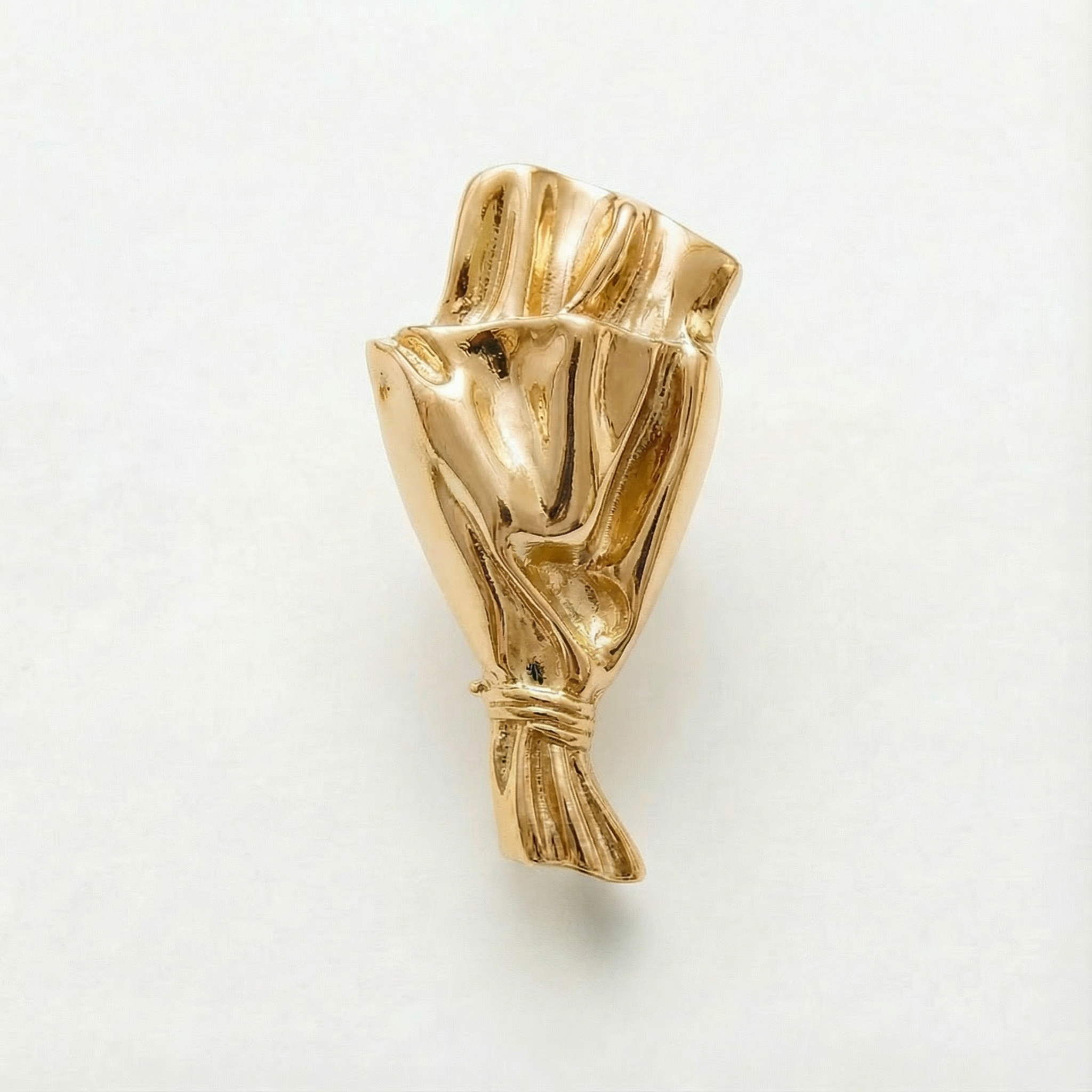 Brooch with Mini Vase for Fresh Flowers