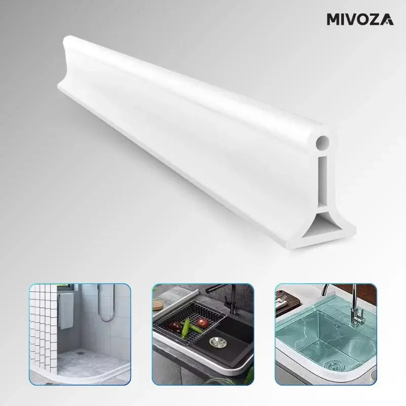 Self-Adhesive Silicone Shower Water Seal – Bathroom Threshold Strip for Wet-Dry Division