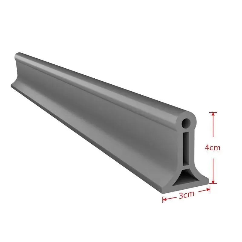 Self-Adhesive Silicone Shower Water Seal – Bathroom Threshold Strip for Wet-Dry Division