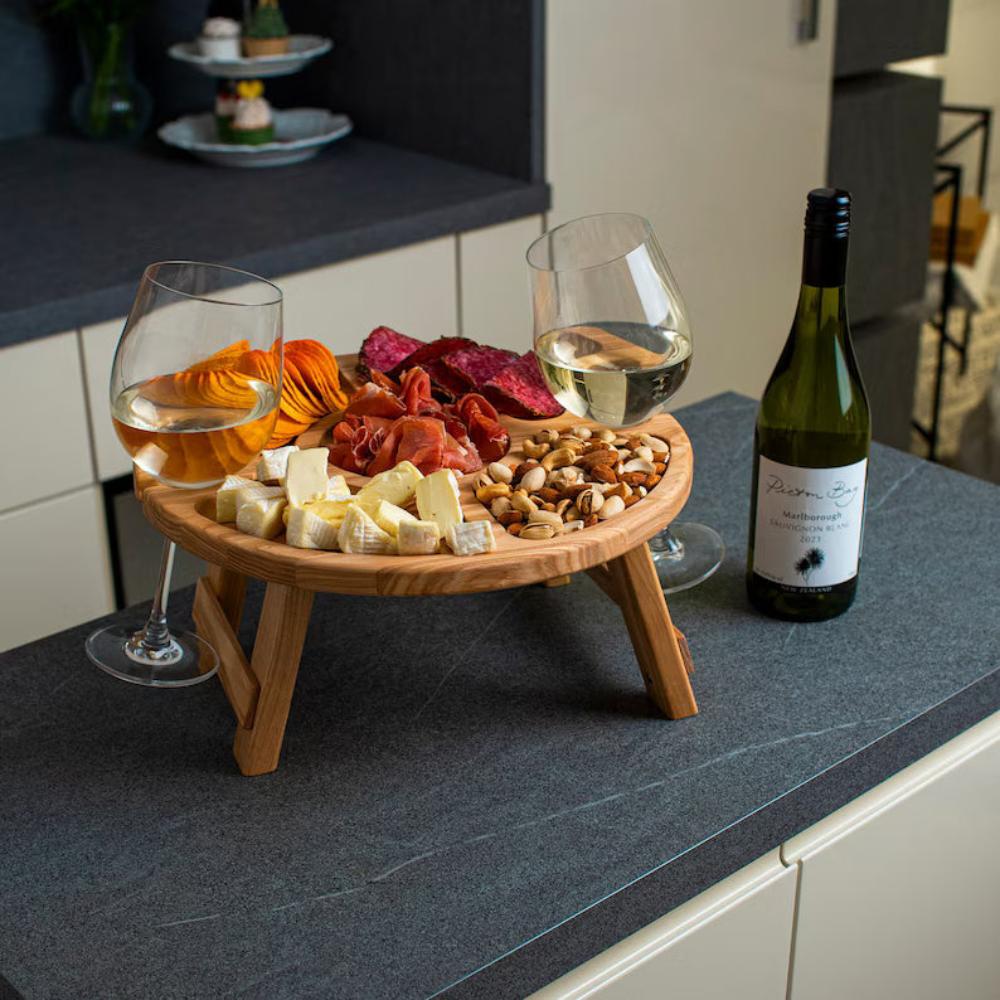 Compact Folding Birch Wood Picnic Table for All Occasions