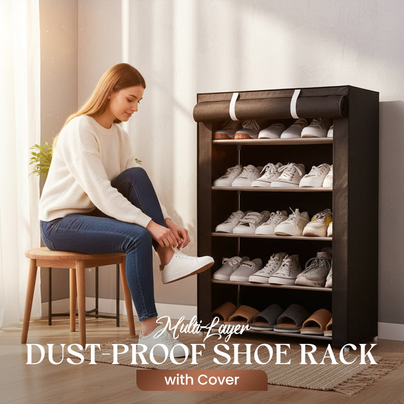 Free-standing Shoe Cabinet | Tool-free Assembly | Space-saving Design
