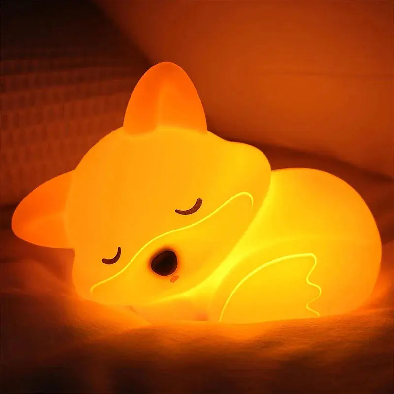 Silicone Night Light with Rechargeable Battery for Kids