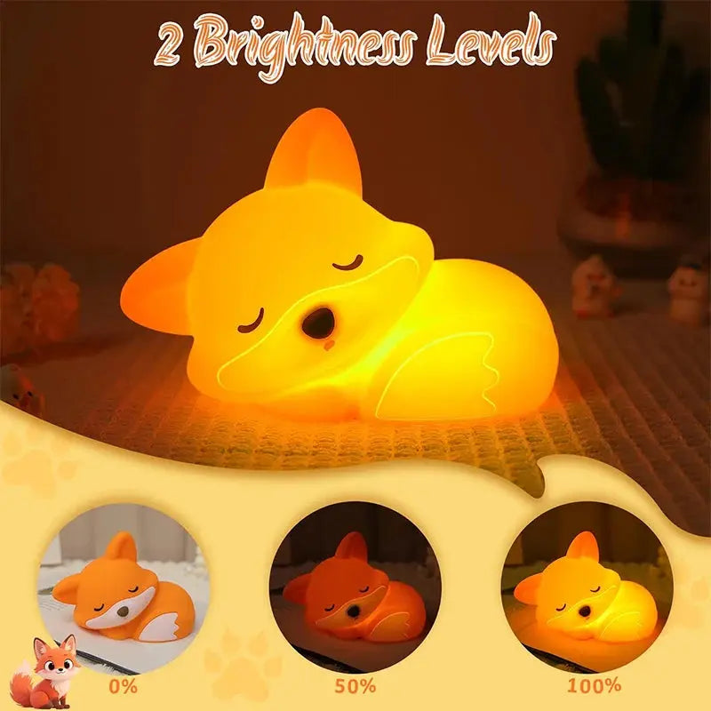 Silicone Night Light with Rechargeable Battery for Kids