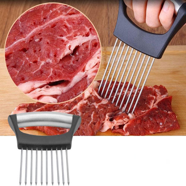 Onion Cutter with Stainless Steel Holder – Comfortable Grip