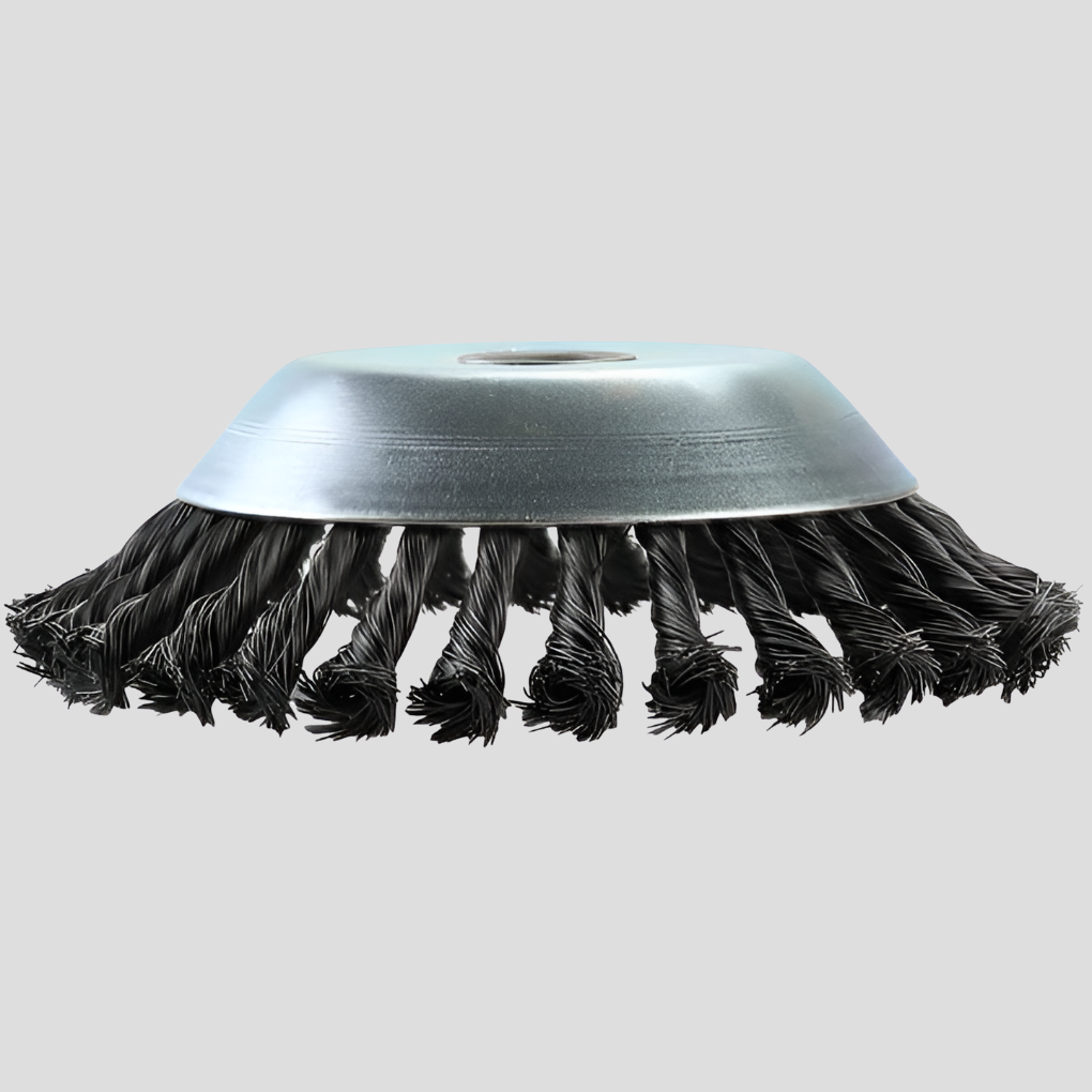 Carbon Steel Weed Trimmer Head – Durable Wire Brush for Patios & Driveways