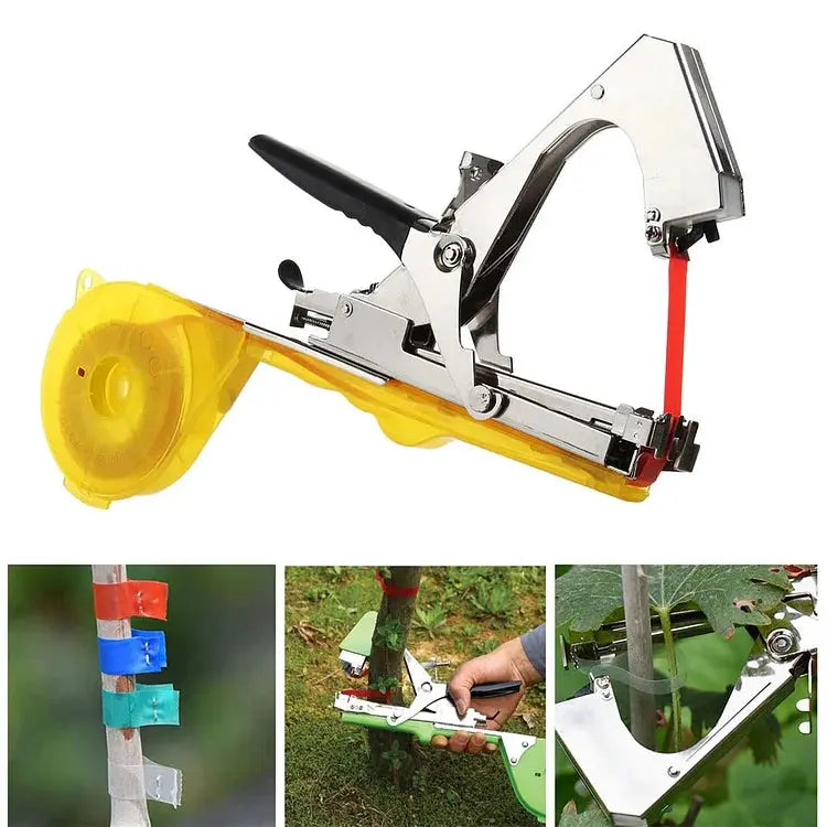 One-Handed Binding Tool for Plants – Tape and Clips, 50 mm Opening