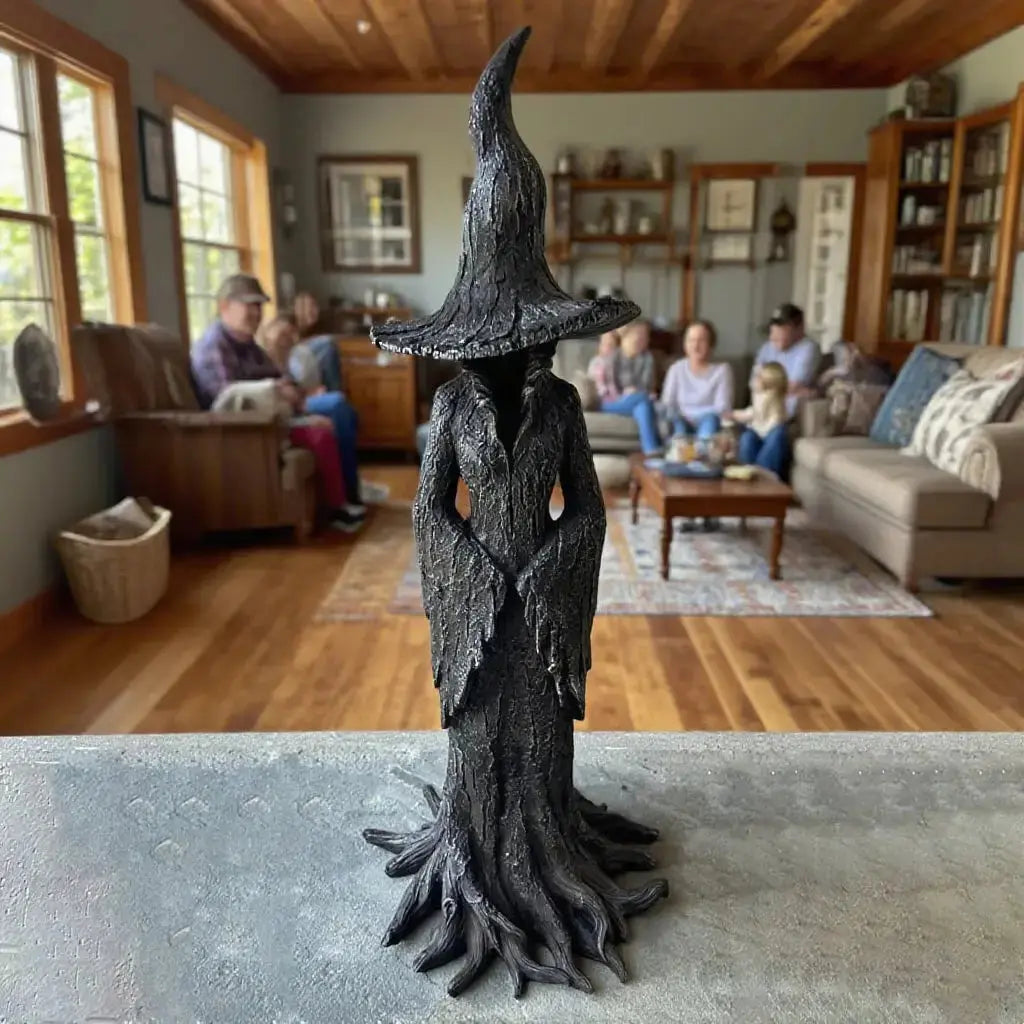 Handcrafted Witch Garden Sculpture – Protector from Negative Energies