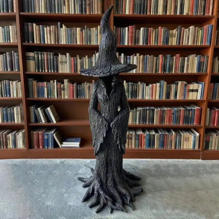 Handcrafted Witch Garden Sculpture – Protector from Negative Energies