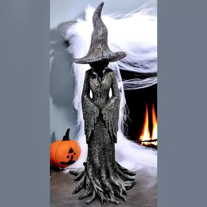 Handcrafted Witch Garden Sculpture – Protector from Negative Energies
