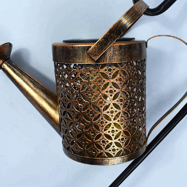 Solar Garden Light | Watering Can Design | Soft Rain Effect Illumination