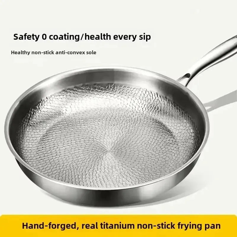 Hammered Nonstick Frying Pan with Titanium Coating – Compatible with All Stoves