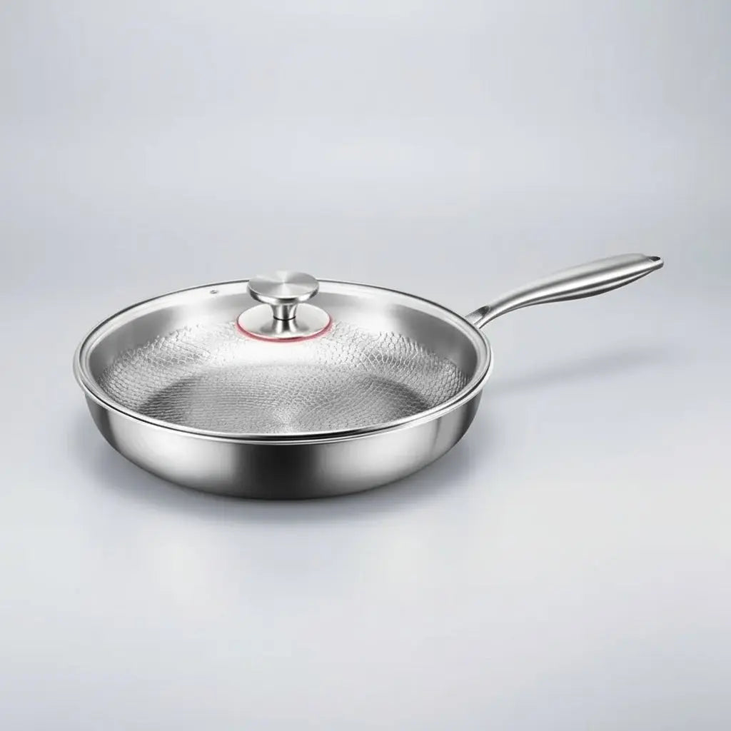 Hammered Nonstick Frying Pan with Titanium Coating – Compatible with All Stoves