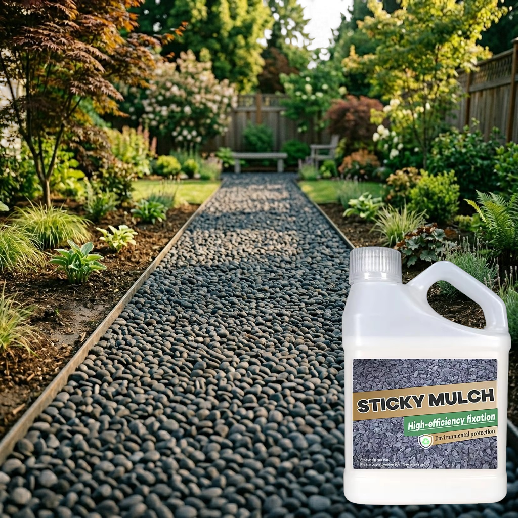 Landscape Adhesive for Mulch, Gravel & Sand - 500 g, Rainproof, 8-12 m² Coverage