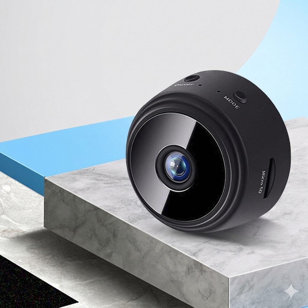 1080p HD Mini Surveillance Camera with Wi-Fi, Motion Detection & Night Vision