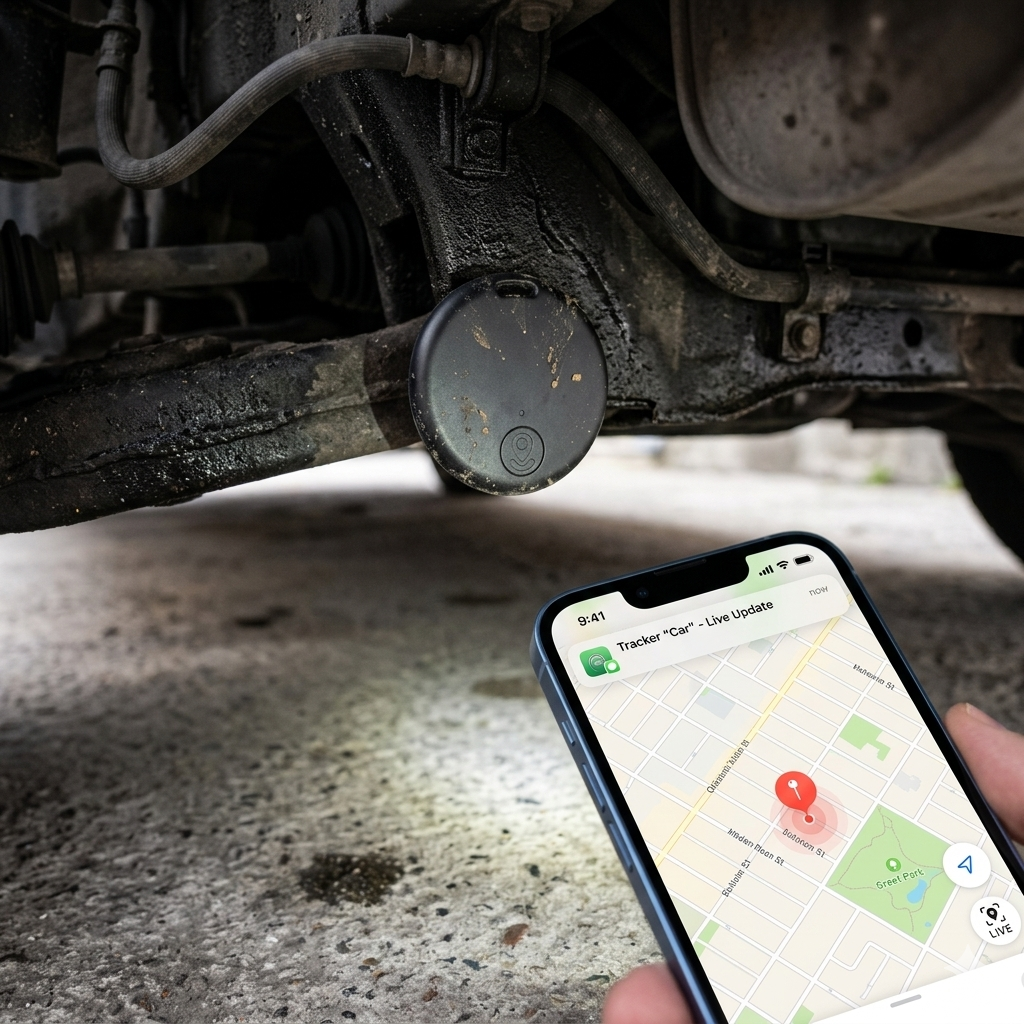 Set of 2 Mini GPS Trackers with Magnet – Real-Time App Tracking for Vehicles, Bikes & Luggage