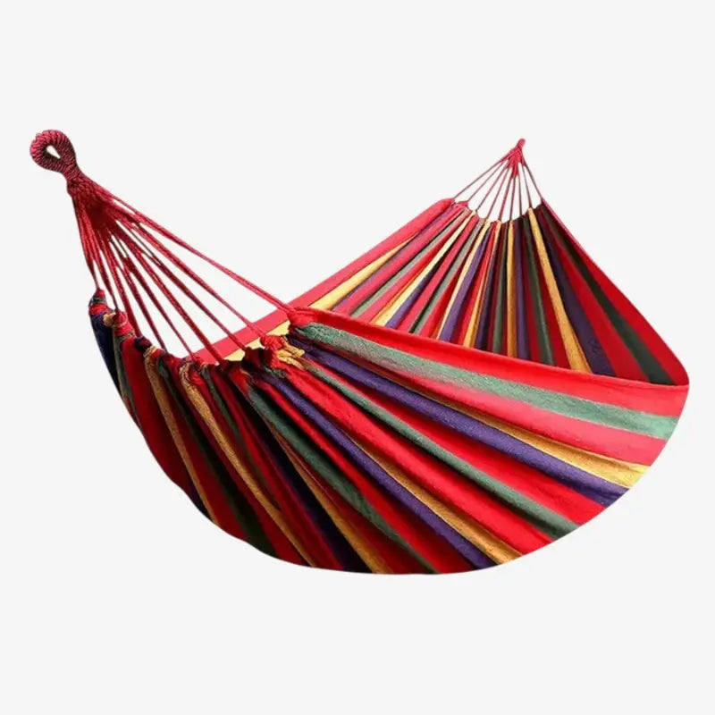Striped Hammock with Non-Slip Bottom – 260 × 150 cm, Foldable Design