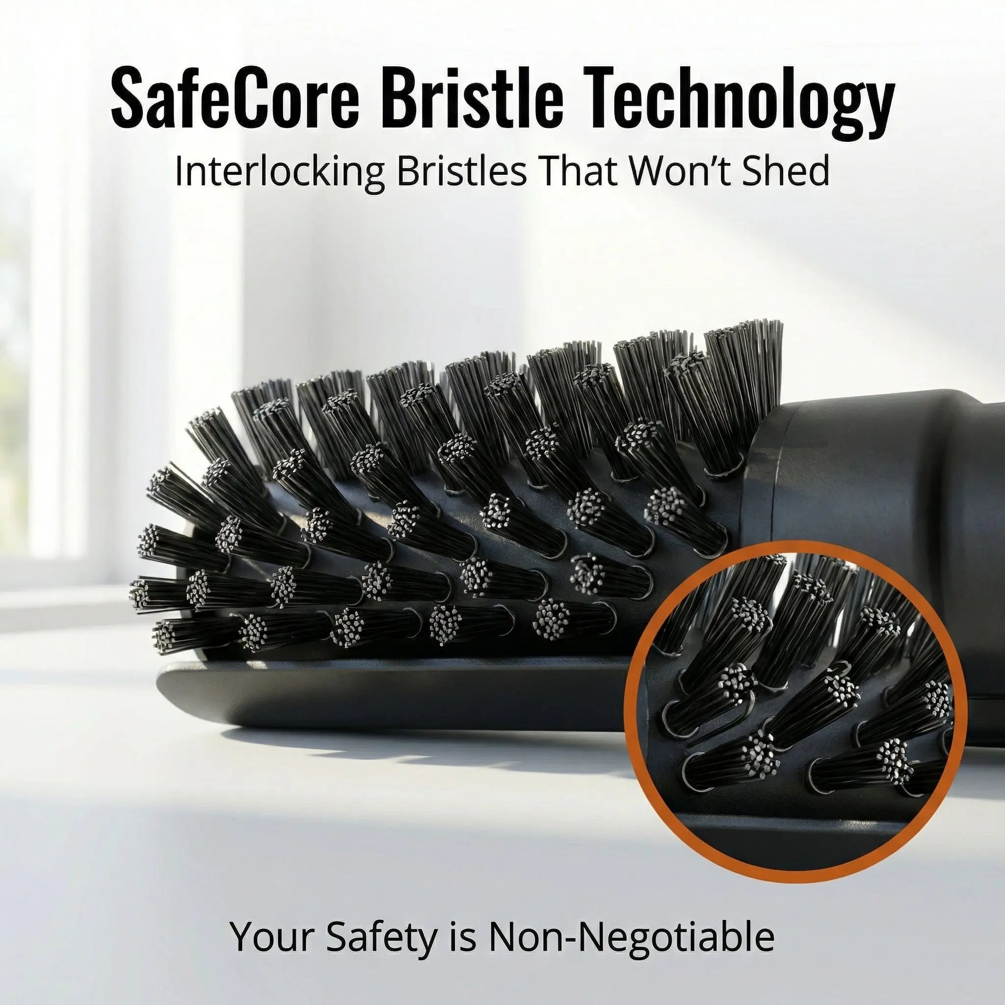 Rotating Head Grill Brush | Fast Cleaning | Safe Bristles