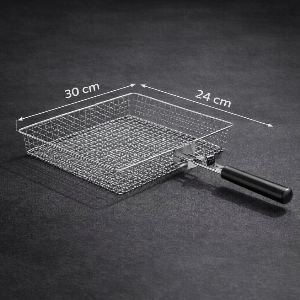Stainless Steel Grill Basket for Even Heat Distribution - BBQ Tool