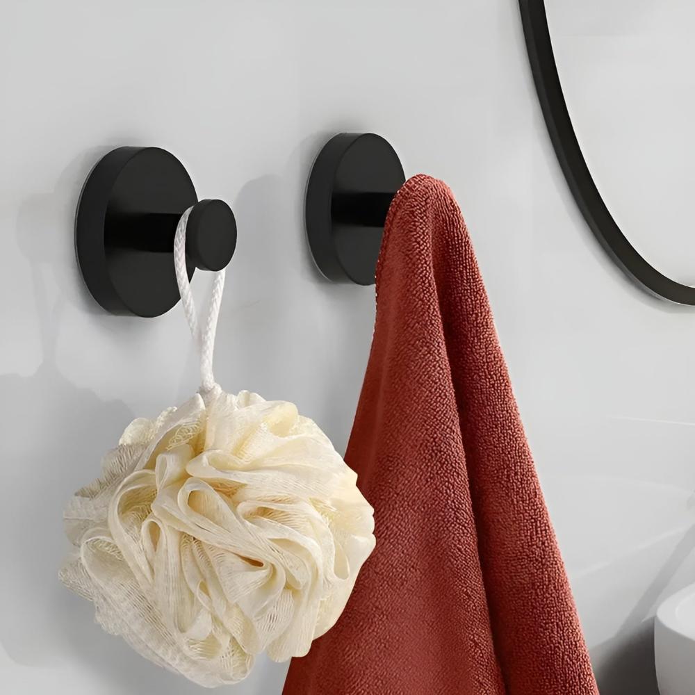 Vacuum Seal Stainless Steel Shower Hooks for Easy Storage