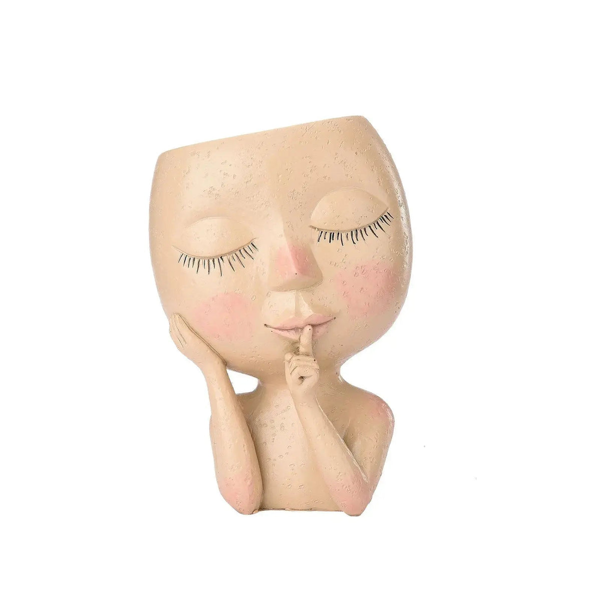 Succulent and Cactus Ceramic Face Pot