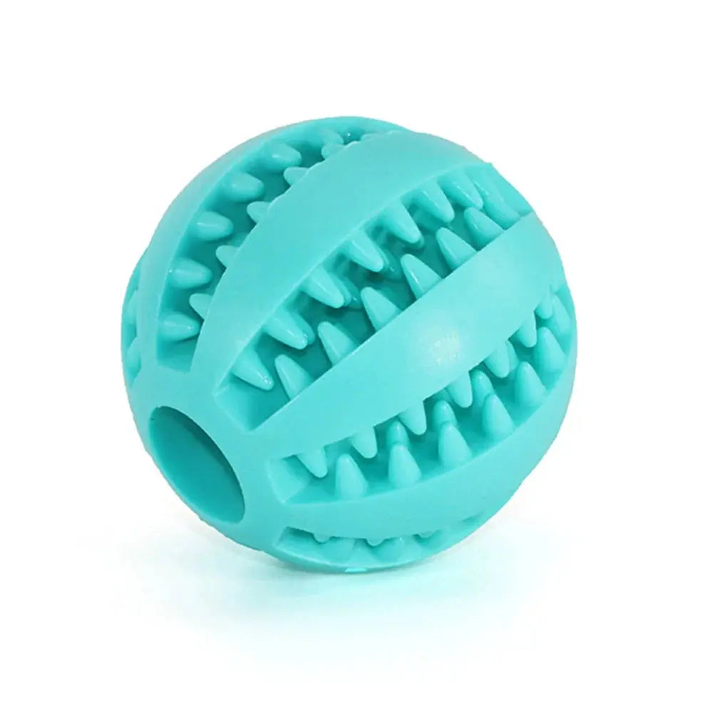Dog Treat Toy - Rubber Snack Ball in 3 Sizes and 3 Colors