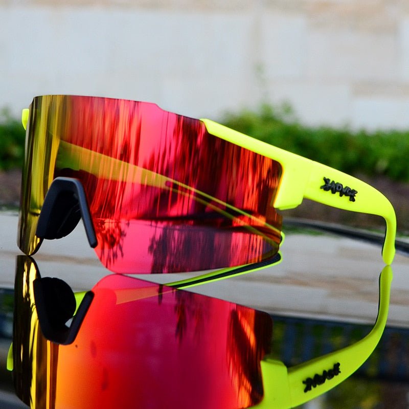 Mirrored Sports Sunglasses for Cycling and Outdoor Use