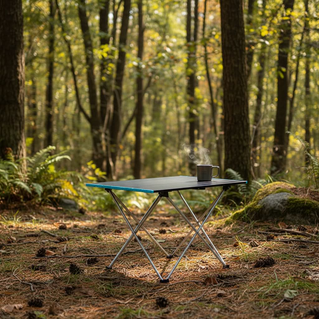 Portable Camping Table for Outdoor Gatherings and Garden Use