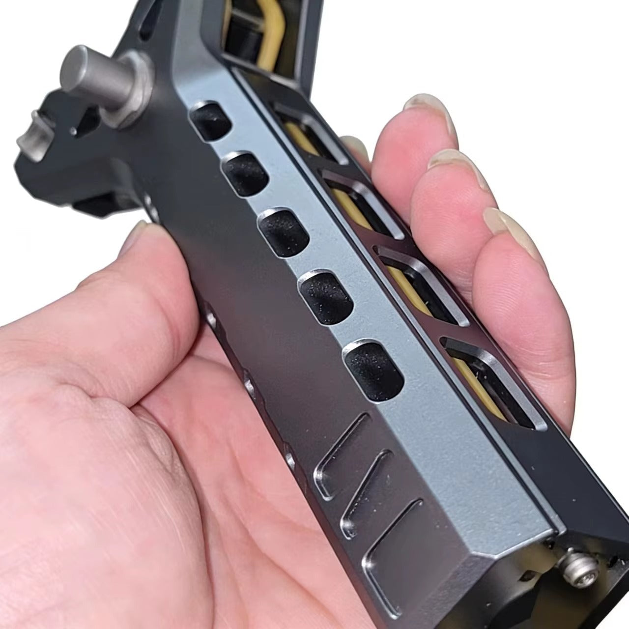 Telescopic Aluminum Slingshot with Integrated Magazine System