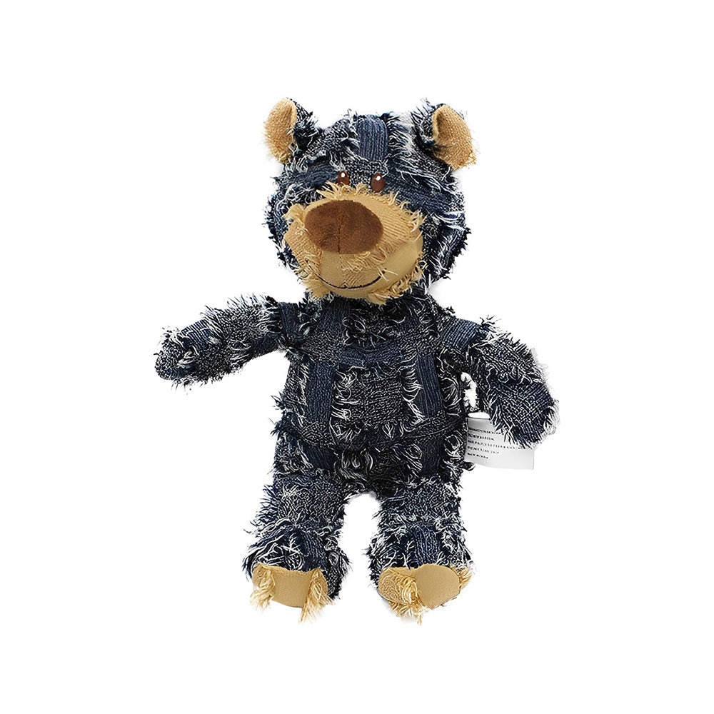 Polyester Bear Dog Toy with Squeaker Feature