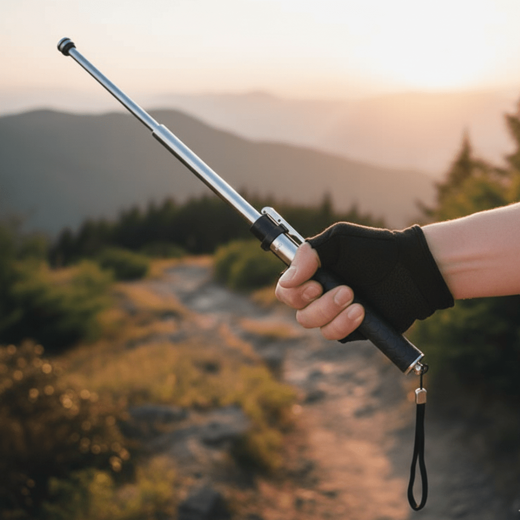 Ergonomic Folding Hiking Stick with Stability Grip – Anti-Slip Design