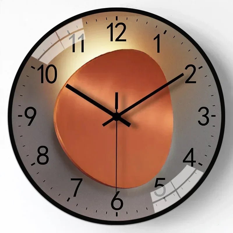 Silent Quartz Mechanism Wall Clock with LED Light