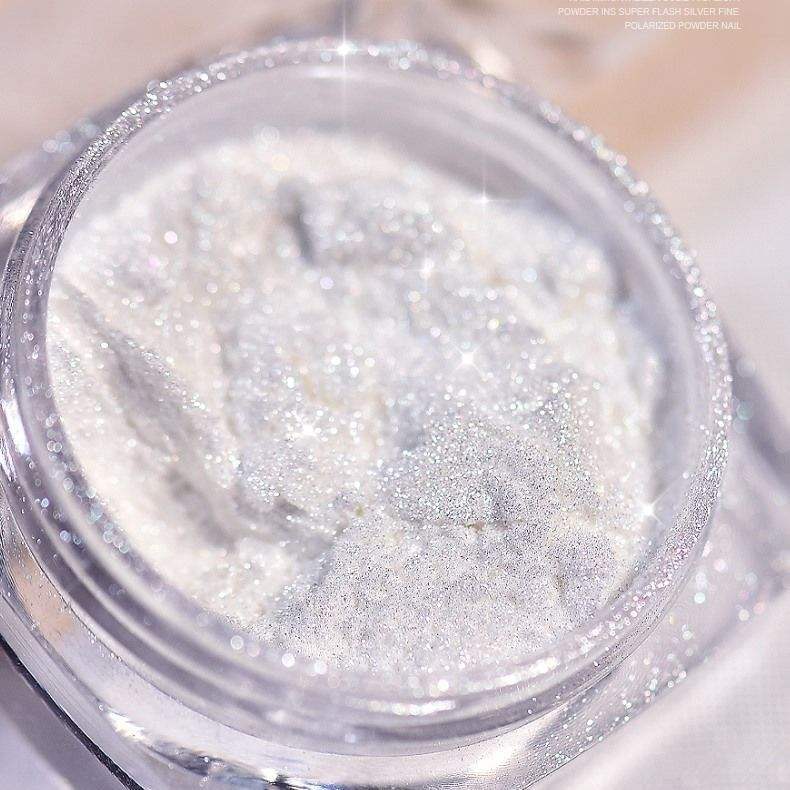 Chrome Silver Nail Powder for Mirror Finish – Transforms Any Polish