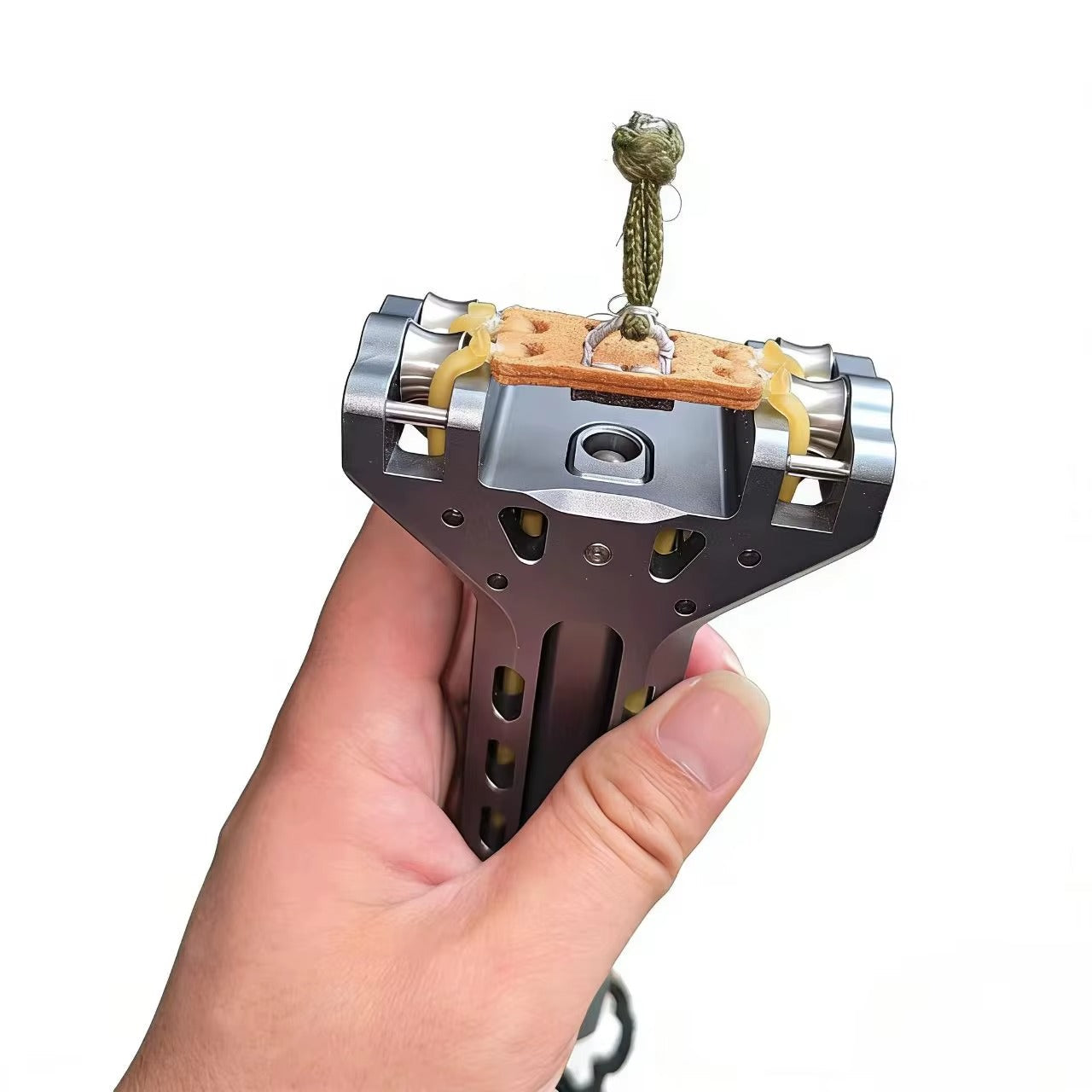 Telescopic Aluminum Slingshot with Integrated Magazine System