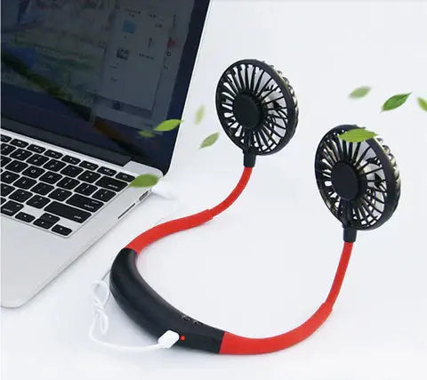 Neck Fan with USB Rechargeable Feature – Includes Aroma Storage
