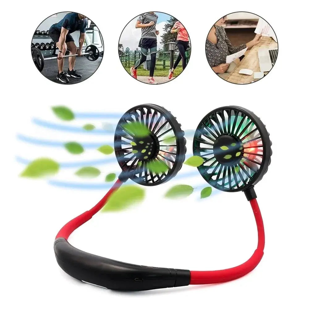 Neck Fan with USB Rechargeable Feature – Includes Aroma Storage