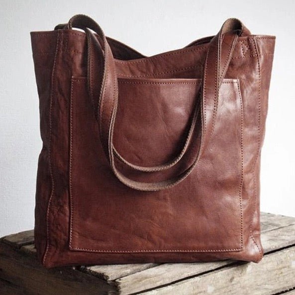 Spacious Shoulder Bag with Quality Leather-Look Finish