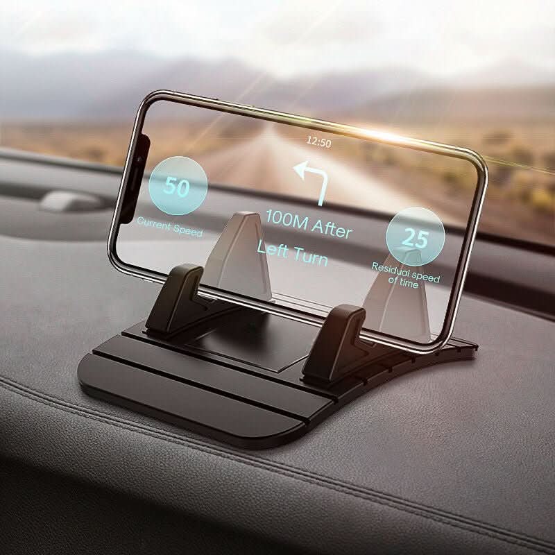 Car Phone Mount | Dashboard Holder | Non-Slip Silicone Base