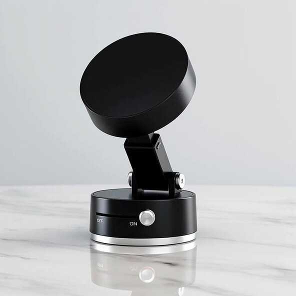 Car Phone Mount with Suction Cup | Magnetic Grip | Adjustable and Foldable