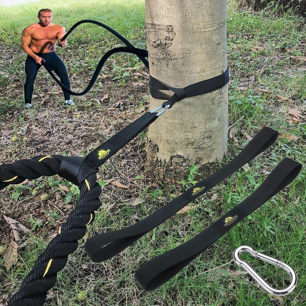 Heavy-Duty Battle Rope Anchor Straps – 750 kg Weight Limit, 2 Sizes