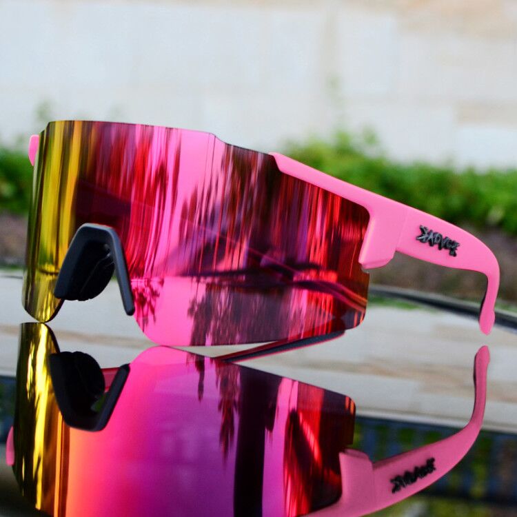 Mirrored Sports Sunglasses for Cycling and Outdoor Use