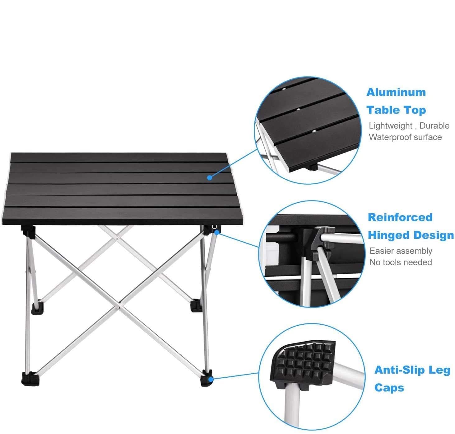 Portable Camping Table for Outdoor Gatherings and Garden Use