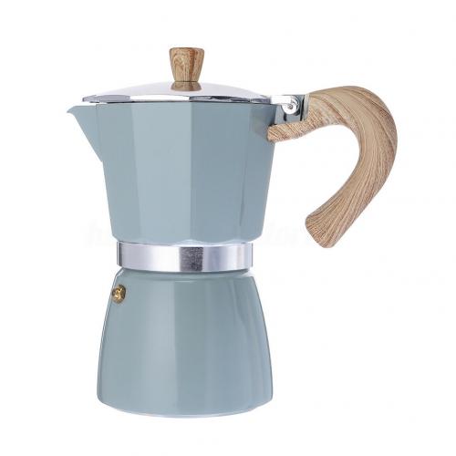 Stovetop Espresso Maker in Italian Style – Aluminum Moka Pot with Milk Frother and Drip Tray