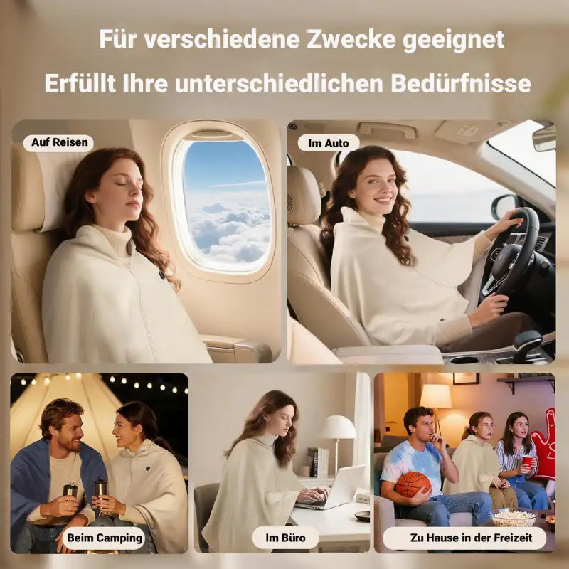 Portable Heated Blanket | USB Wearable Heating Blanket